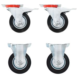 vidaXL Casters 4 pcs 100 mm