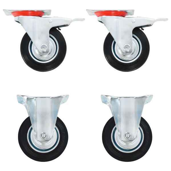 vidaXL Casters 4 pcs 100 mm