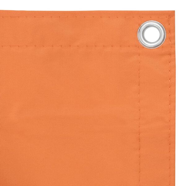 vidaXL Balcony Screen Orange 90x600 cm Oxford Fabric