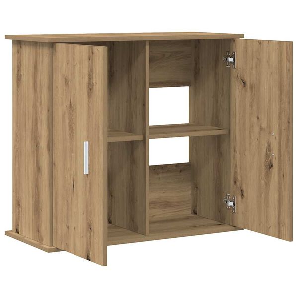 vidaXL Aquarium Stand Artisan Oak 81x36x73 cm Engineered Wood