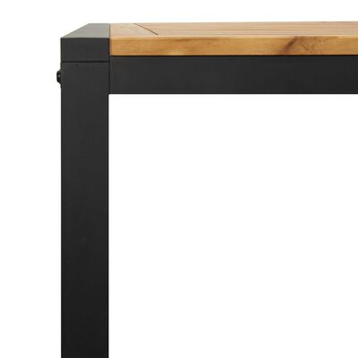 vidaXL Garden Table with U-shaped Legs 140x80x75 cm Solid Wood Acacia
