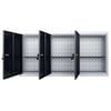 vidaXL Wall Mounted Tool Cabinet Industrial Style Metal Grey and Black