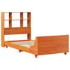 vidaXL Bed Frame without Mattress Wax Brown 90x200 cm Solid Wood Pine