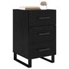 vidaXL Bedside Cabinet Black Oak 40 x 40 x 66 cm Engineered Wood