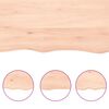 vidaXL Wall Shelf 40x30x(2-6) cm Untreated Solid Wood Oak