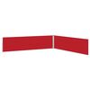 vidaXL Patio Retractable Side Awning 170x1200 cm Red