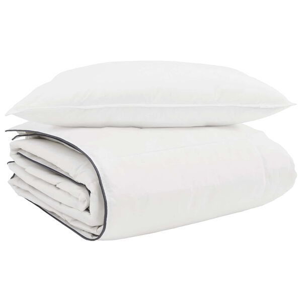 vidaXL Winter Duvet with Pillow 2 pcs White Down Feather