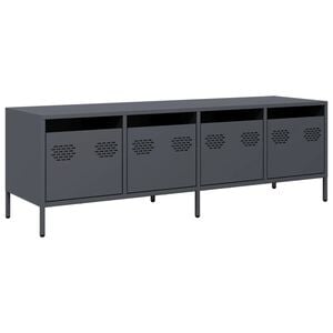 vidaXL TV Cabinet Anthracite 135x39x43,5 cm Cold-rolled Steel