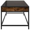 vidaXL Coffee Table with Infinity LED Smoked Oak 70x50x41 cm