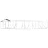 vidaXL Outdoor Dog Kennel with Roof Silver 10x6x2,5 m Galvanised Steel