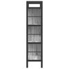 vidaXL Bookshelf Grey Sonoma 75 x 30 x 123.5 cm Engineered Wood