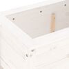 vidaXL Garden Planter White 82.5x40x39 cm Solid Wood Pine