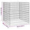 vidaXL Square Composter 100 x 100 x 100 cm Iron