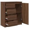 vidaXL Sideboard with Drawers Brown Oak 71x35x84 cm Engineered Wood