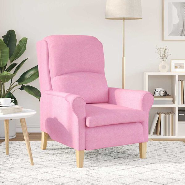 vidaXL Armchair Pink 76 x 94 x 102 cm Fabric