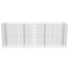 vidaXL Gabion Raised Bed Galvanised Steel 270x50x100 cm