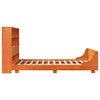 vidaXL Bed Frame without Mattress Wax Brown 150x200 cm King Size Solid Wood Pine