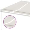 vidaXL Manual Retractable Awning with LED 350x250 cm Cream