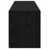 vidaXL TV Cabinet with LED Black Oak 165 x 34 x 40 cm Engineered Wood