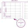 vidaXL Field Fence Silver 100 x 1 m Galvanised steel