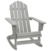 vidaXL Garden Rocking Chair Wood Grey
