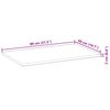 vidaXL Table Top Rectangular 80x50x2 cm Solid Wood Acacia