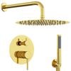 vidaXL Concealed Shower System (Round) Gold Stainless Steel 201
