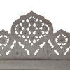 vidaXL Hand carved 5-Panel Room Divider Grey 200x165 cm Solid Mango Wood