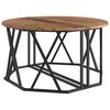 vidaXL Coffee Table Old Wood 80 x 80 x 42 cm Engineered Wood and Steel