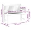 vidaXL Garden Bench 110 cm Solid Acacia Wood