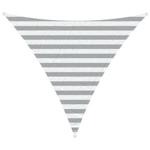 vidaXL Sun Shade Sail Light Grey and White 2 x 2 x 2 m