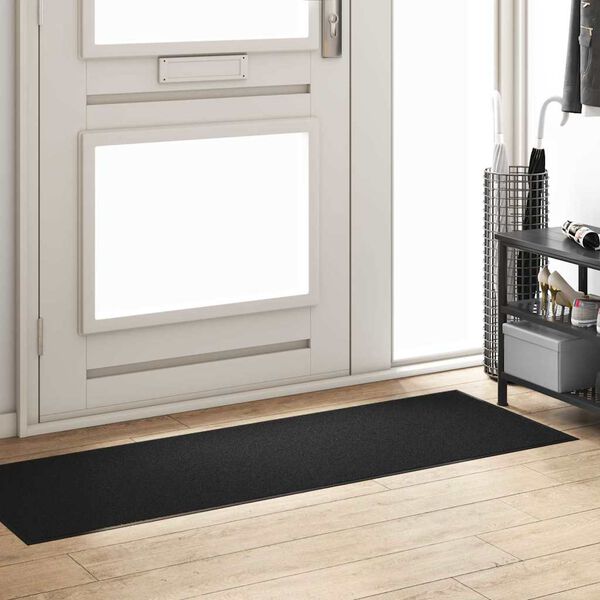 vidaXL Doormat Other Black 60 x 180 cm Polypropylene and vinyl