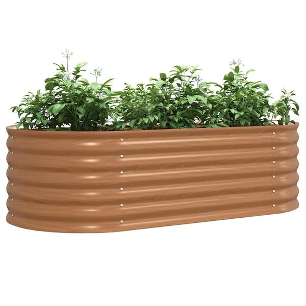 vidaXL Raised Bed Brown 160 x 80 x 44 cm Steel