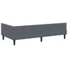 vidaXL Corner Bed Frame with Headboard Dark Grey 80 cm x 200 cm Velvet
