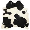 vidaXL Real Cowhide Rug Black and White 180x220 cm
