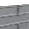 vidaXL Planter Light Grey 400 x 80 x 45 cm Steel