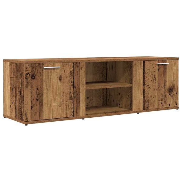 vidaXL TV Cabinet Old Wood 120x34x37 cm Engineered Wood