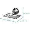 RIDDER Shower Soap Dish 13x12x7.7 cm Chrome 12040100