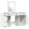 vidaXL Dressing Table with Door White 50 x 41 x 135 cm Engineered Wood