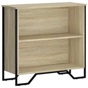 vidaXL Bookcase Sonoma Oak 80x31x74.5 cm Engineered Wood