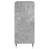vidaXL Record Cabinet Concrete Grey 84.5x38x89 cm Engineered Wood