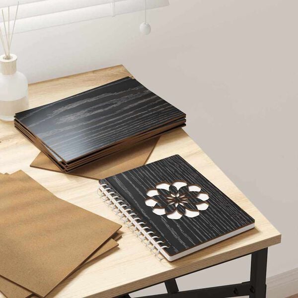 vidaXL Decor Panels 150 pcs Black Oak 21 x 30 x 0.27 cm