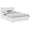 vidaXL Bed Frame with Drawer White 140 x 190 cm Engineered Wood