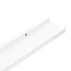 vidaXL Picture Frame Ledge Shelves 2 pcs White 80x9x3 cm MDF