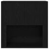 vidaXL Highboard Black Oak 80 x 33 x 150 cm Engineered Wood
