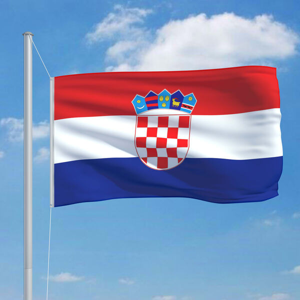 vidaXL Croatia Flag 90x150 cm