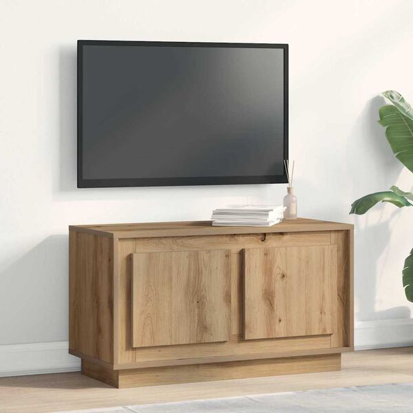 vidaXL TV Cabinet Artisan oak 80 x 35 x 45 cm Engineered wood