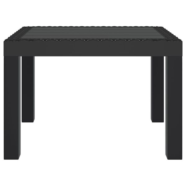 vidaXL Garden Table Anthracite 59x47x40 cm PP