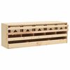 vidaXL Chicken Laying Nest 5 Compartments 117x33x38 cm Solid Pine Wood