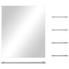 vidaXL Wall Mirror with 5 Shelves Silver 50x60 cm